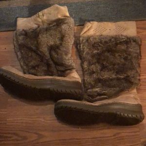 Suede Fur “Indian” Boot by Lane Bryant Size 12